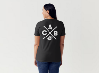 ACB Damen T-Shirt Cross Black XS