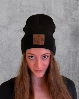 ACB Junior Beanie mit Lederlabel und ACB-Logo