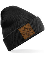 ACB Junior Beanie mit Lederlabel und ACB-Logo